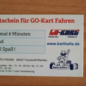 Gutschein Kind Rabatt-Paket 10 Fahrten a' 8 Min