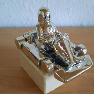 Pokal Gokart für Siegerehrung Silber